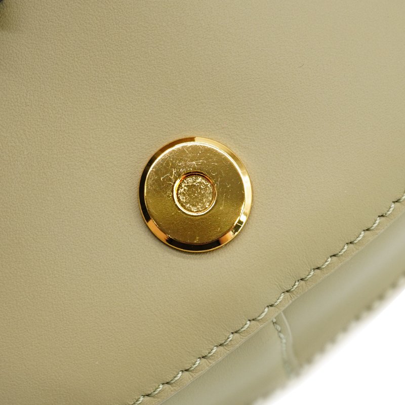 Loewe 展示品 Mini Gate Dual 柔軟小牛皮緹花雙層斜背包(黏土綠)-6