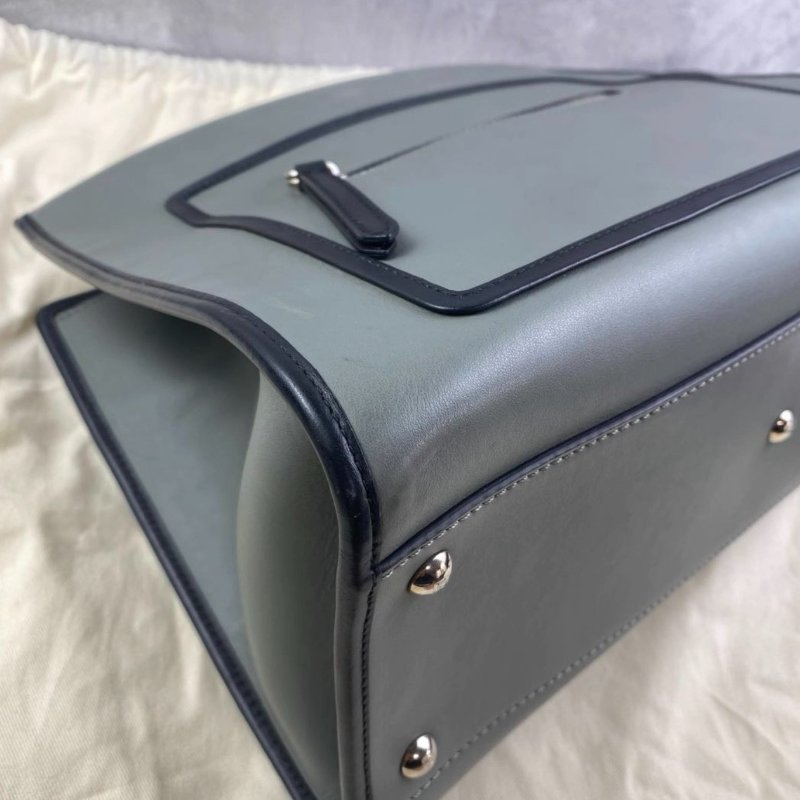 ️Fendi Runaway 深灰色牛皮中號托特包 99新 配件塵袋-3