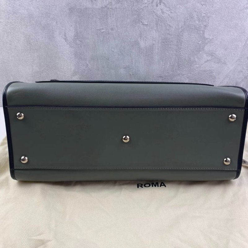 ️Fendi Runaway 深灰色牛皮中號托特包 99新 配件塵袋-6