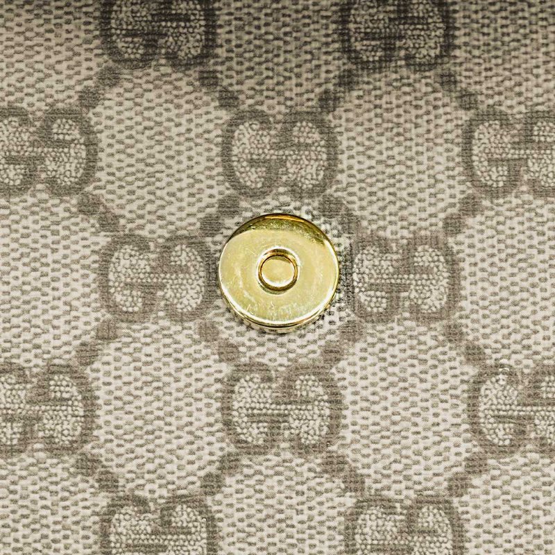 Gucci 展示品 Ophidia GG 帆布迷你翻蓋肩背/斜背包(764961-棕)-6