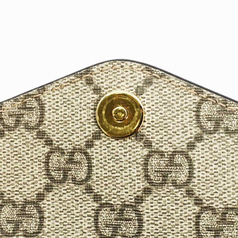 Gucci 展示品 Ophidia GG 帆布迷你翻蓋肩背/斜背包(764961-棕)-7