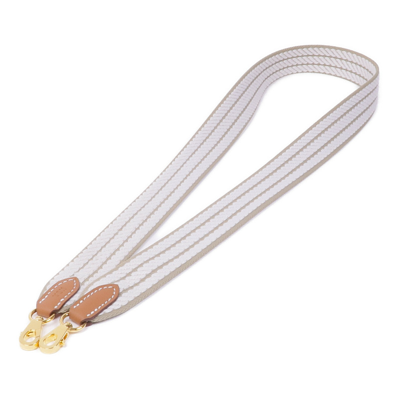 HERMES 帆布Shoulder Strap金扣肩帶-0