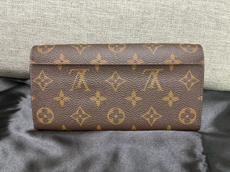 Louis Vuitton老花粉色內裡信封皮夾-3