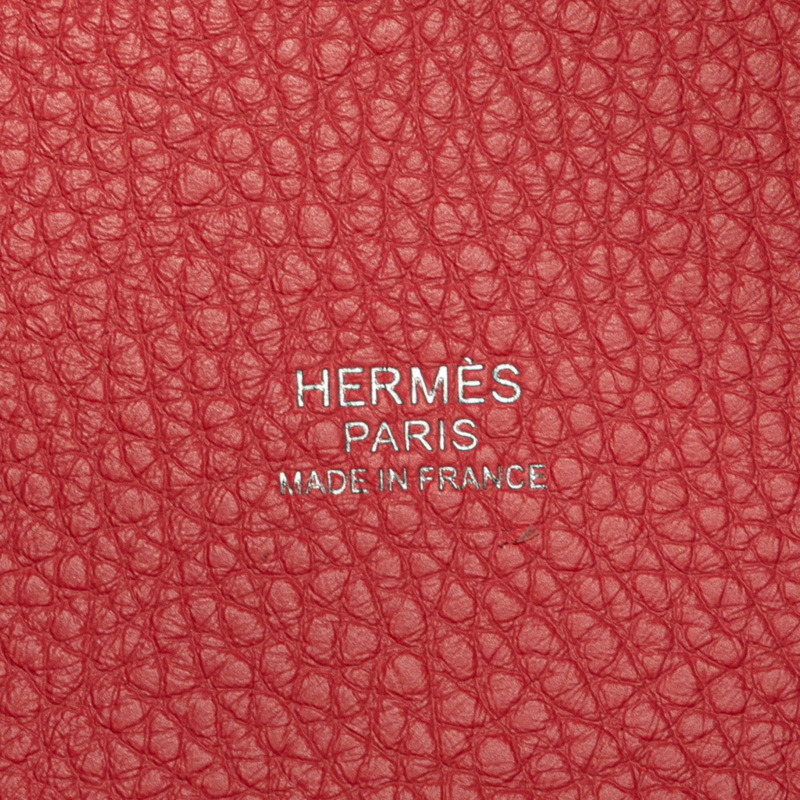 Hermes Hermès Picotin Lock PM 手提包,玫瑰杜鵑粉紅色,銀色金屬配件和 Taurillon Clemence 皮革,女士-6