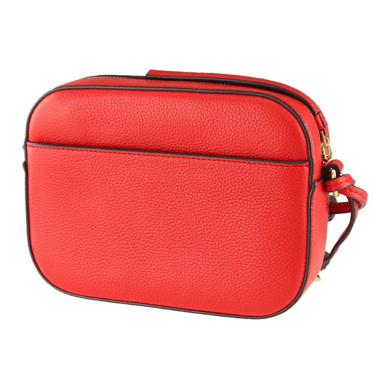 【TORY BURCH】流蘇皮革斜背包-紅色-2