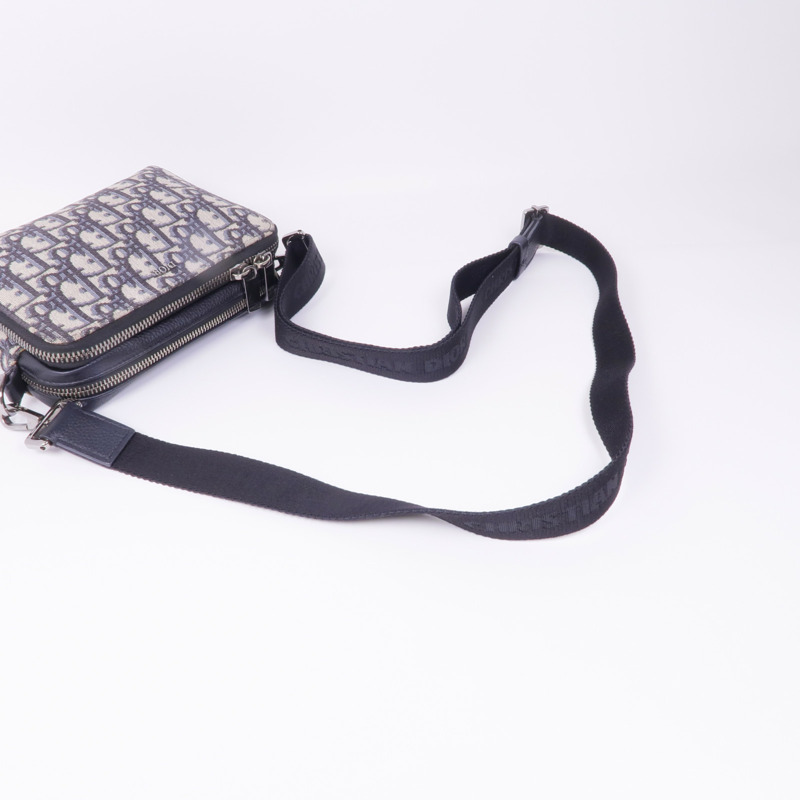 Dior 【激減優惠】帆布Shoulder Bag銀扣肩背袋-4