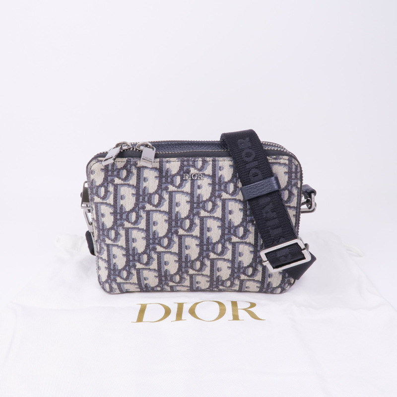 Dior 【激減優惠】帆布Shoulder Bag銀扣肩背袋-18