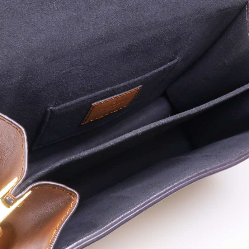 LOUIS VUITTON Monogram Reverse Mini Dauphine金扣肩背袋-10