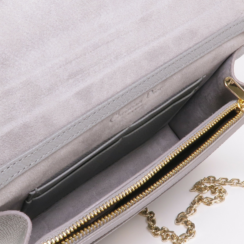 Dior 牛皮皮革Chain Shoulder Bag金扣鏈帶肩背袋-14