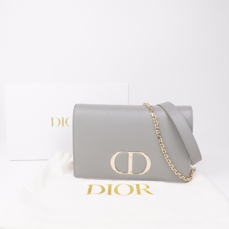 Dior 牛皮皮革Chain Shoulder Bag金扣鏈帶肩背袋-18