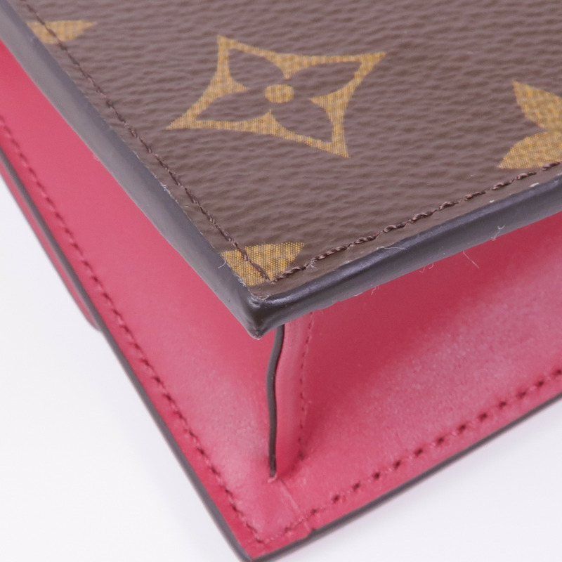 LOUIS VUITTON Monogram Flore金扣鏈帶肩背袋-8