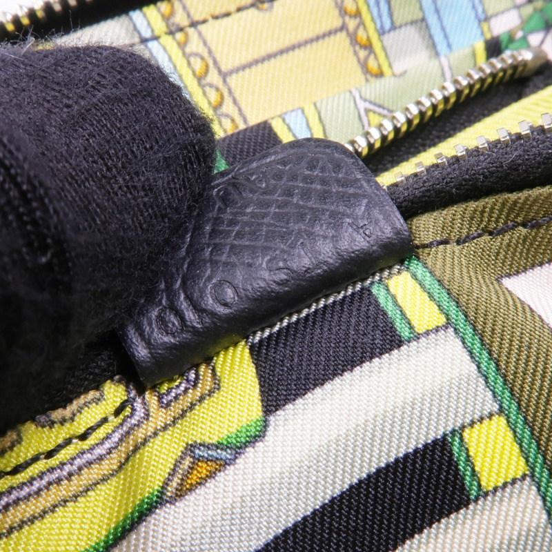 HERMES Epsom皮革Silk'In Compact Wallet銀扣錢包Noir-14