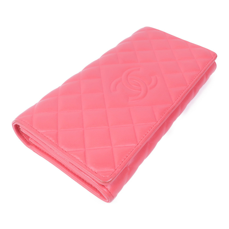 CHANEL 皮革Long Wallet金扣長錢包-3