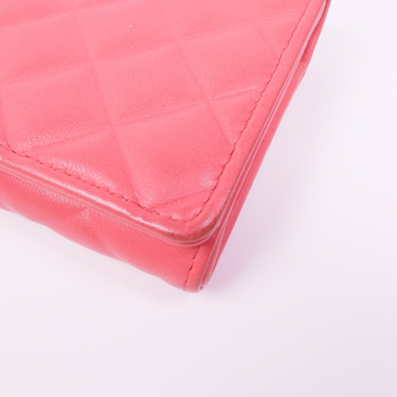 CHANEL 皮革Long Wallet金扣長錢包-6