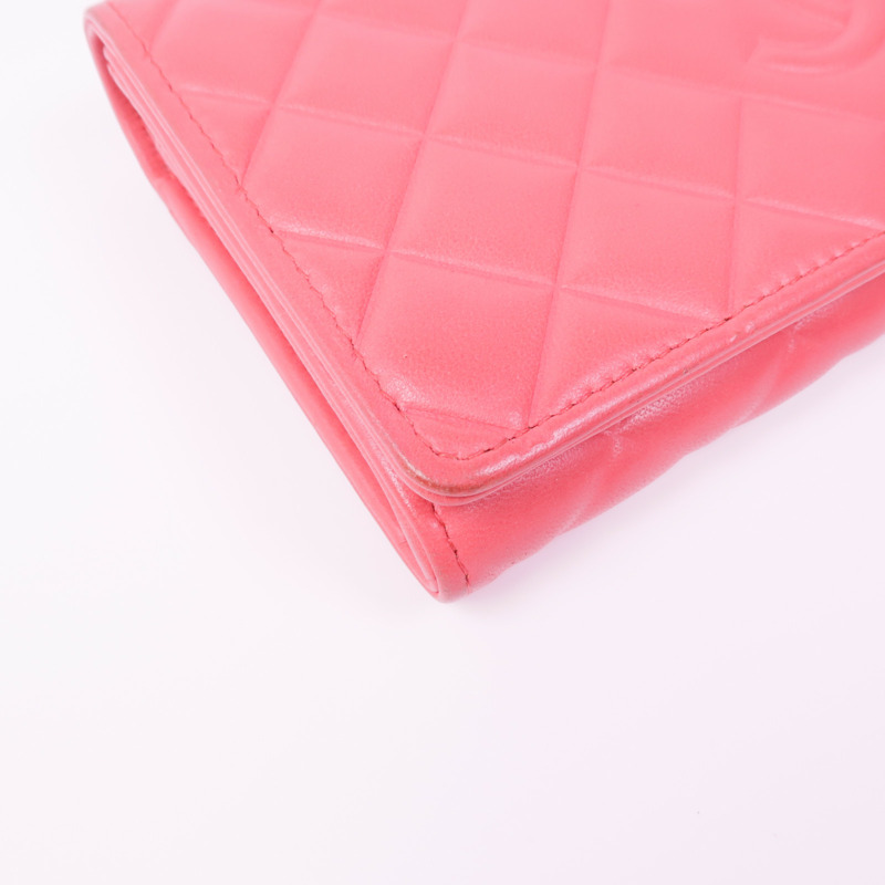 CHANEL 皮革Long Wallet金扣長錢包-7