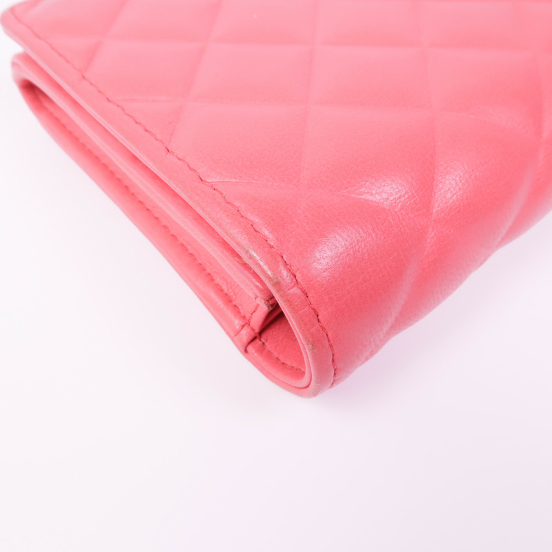 CHANEL 皮革Long Wallet金扣長錢包-8