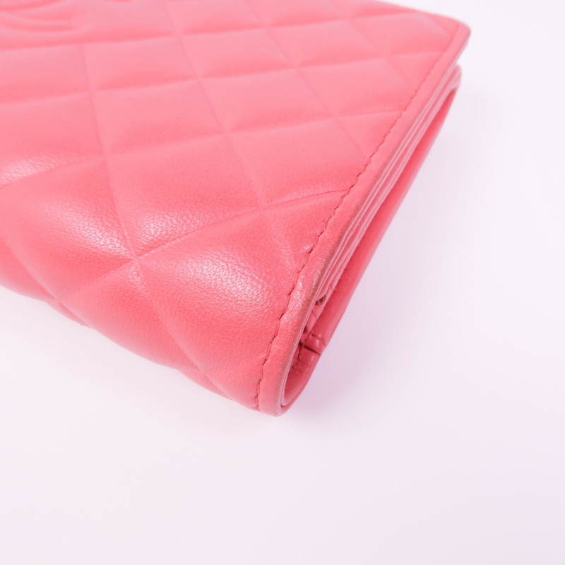 CHANEL 皮革Long Wallet金扣長錢包-9