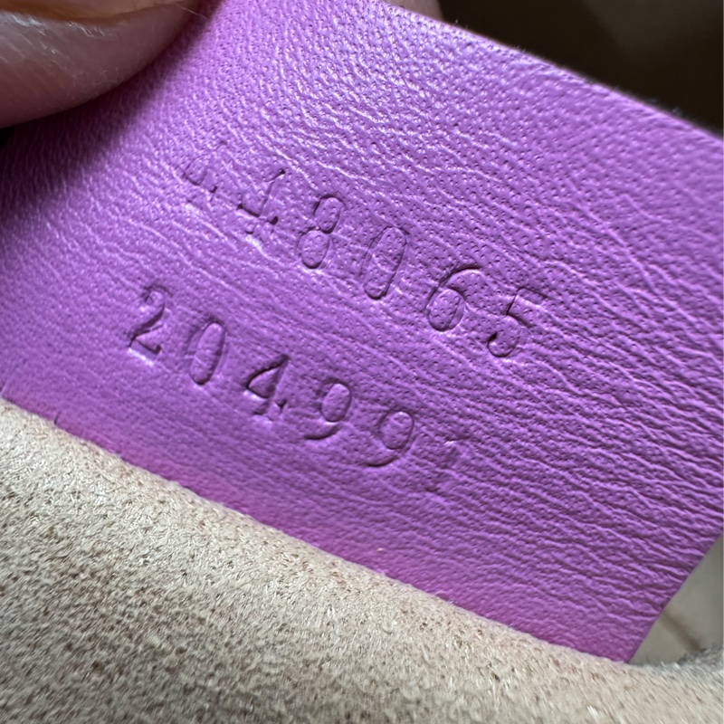 GUCCI 紫粉色 皮革 馬夢包 MARMONT 相機包-14