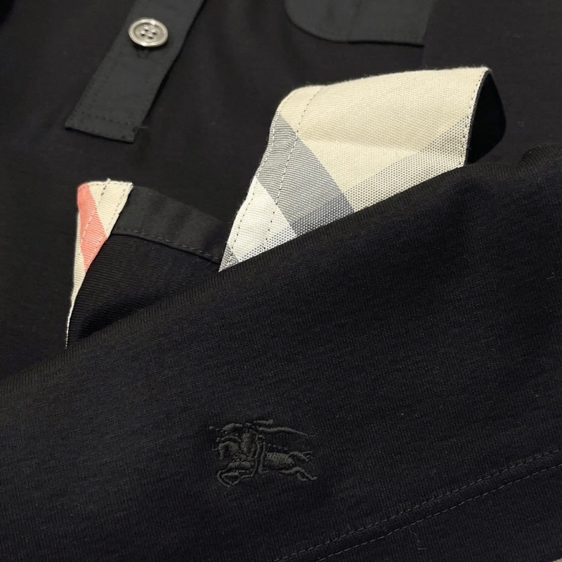 Burberry 倫敦 二穿反褶格紋口袋戰馬上衣近全新 黑-2