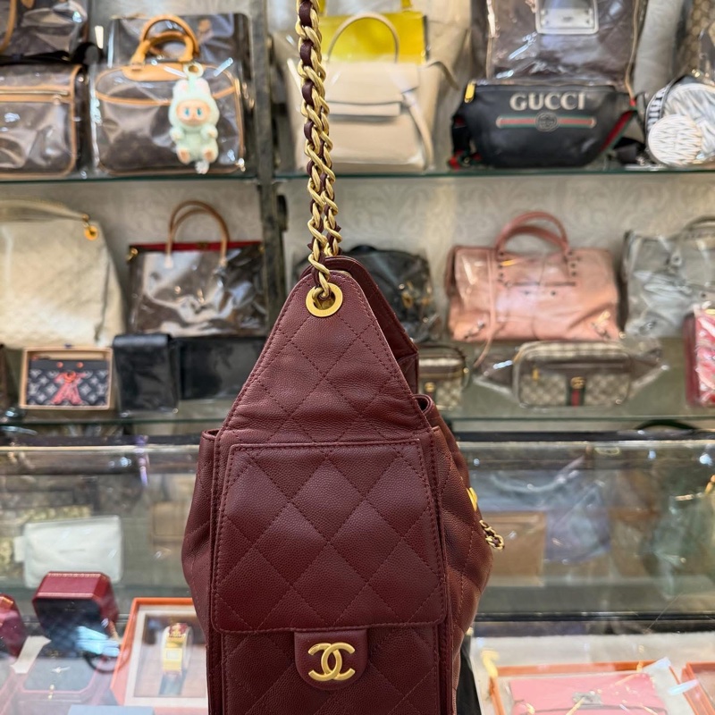 酒紅25bag 小號hobo-2