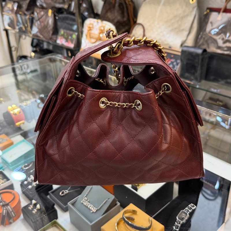 酒紅25bag 小號hobo-3