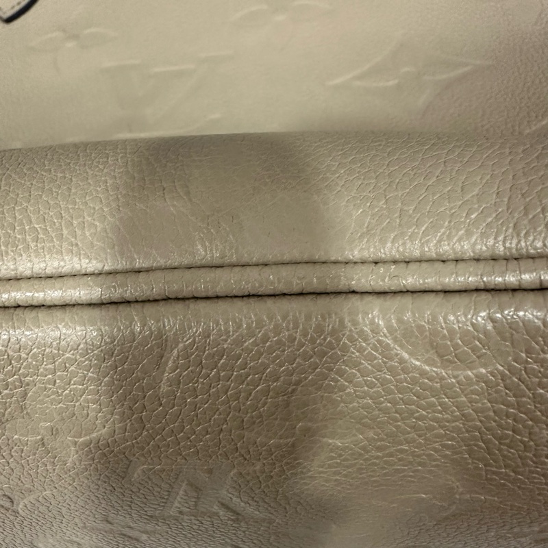 LV m45686 奶茶牛皮壓紋neverfull mm 子母包-8