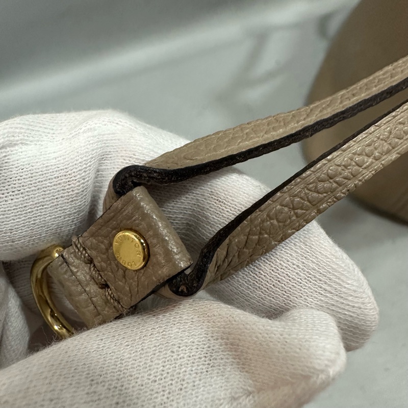 LV m45686 奶茶牛皮壓紋neverfull mm 子母包-20