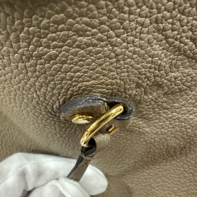 LV m45686 奶茶牛皮壓紋neverfull mm 子母包-25