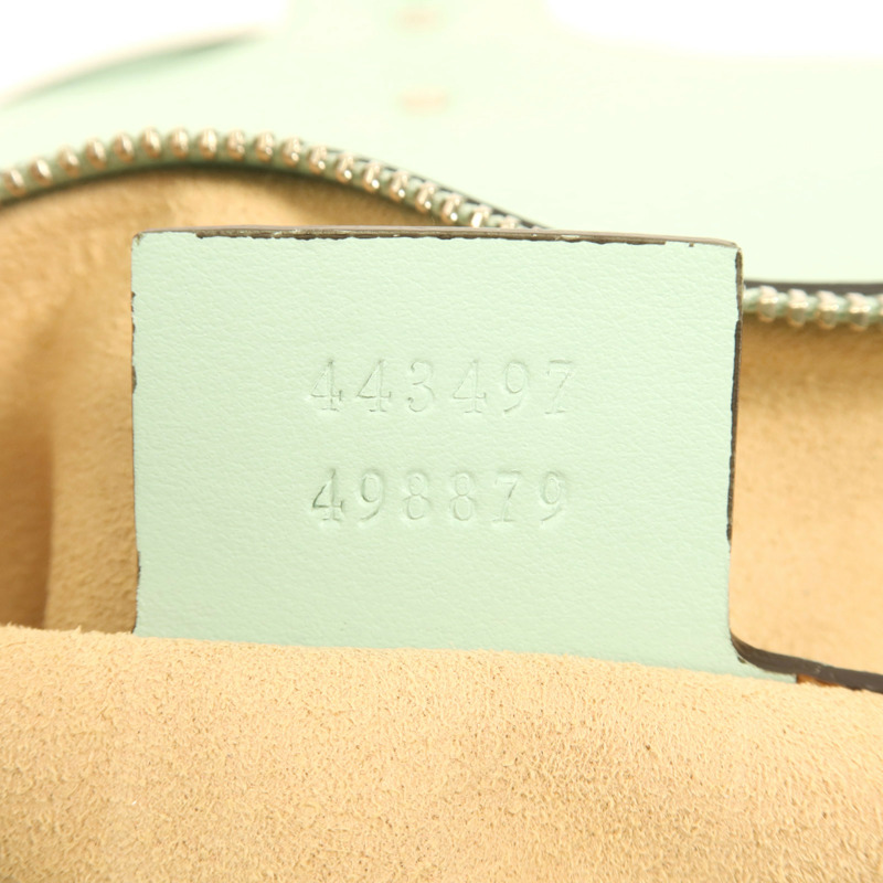 GUCCI 牛皮皮革GG Marmont銀扣肩背袋-6