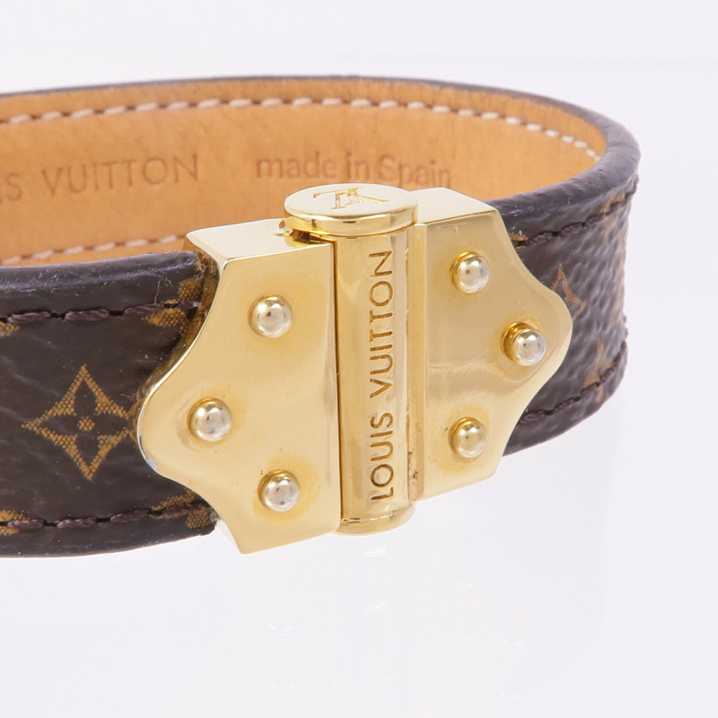 LOUIS VUITTON Monogram Sprit Bracelet金扣手帶-4