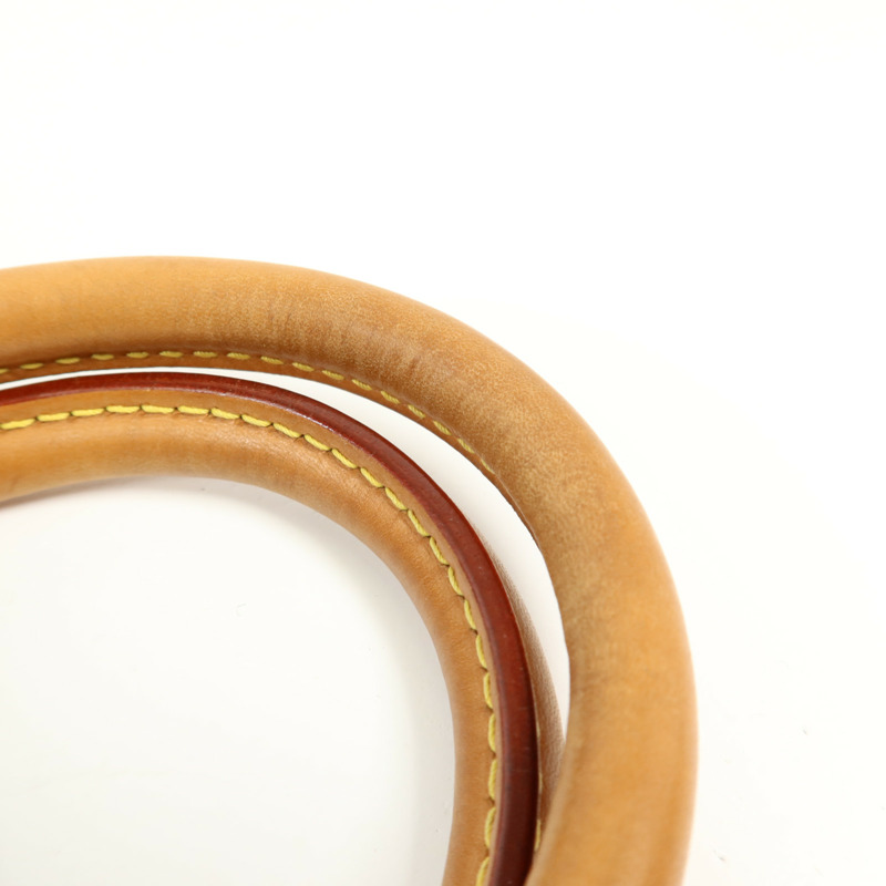 LOUIS VUITTON Monogram Alma金扣手挽袋棕色-18