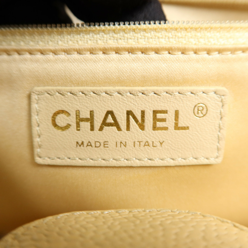 CHANEL 牛皮皮革PST Petite Shopping Tote Bag金扣肩背袋-7