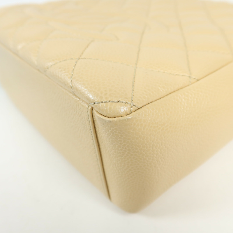 CHANEL 牛皮皮革PST Petite Shopping Tote Bag金扣肩背袋-12