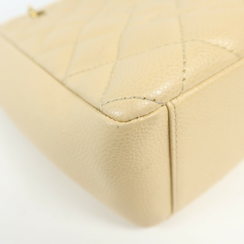 CHANEL 牛皮皮革PST Petite Shopping Tote Bag金扣肩背袋-13