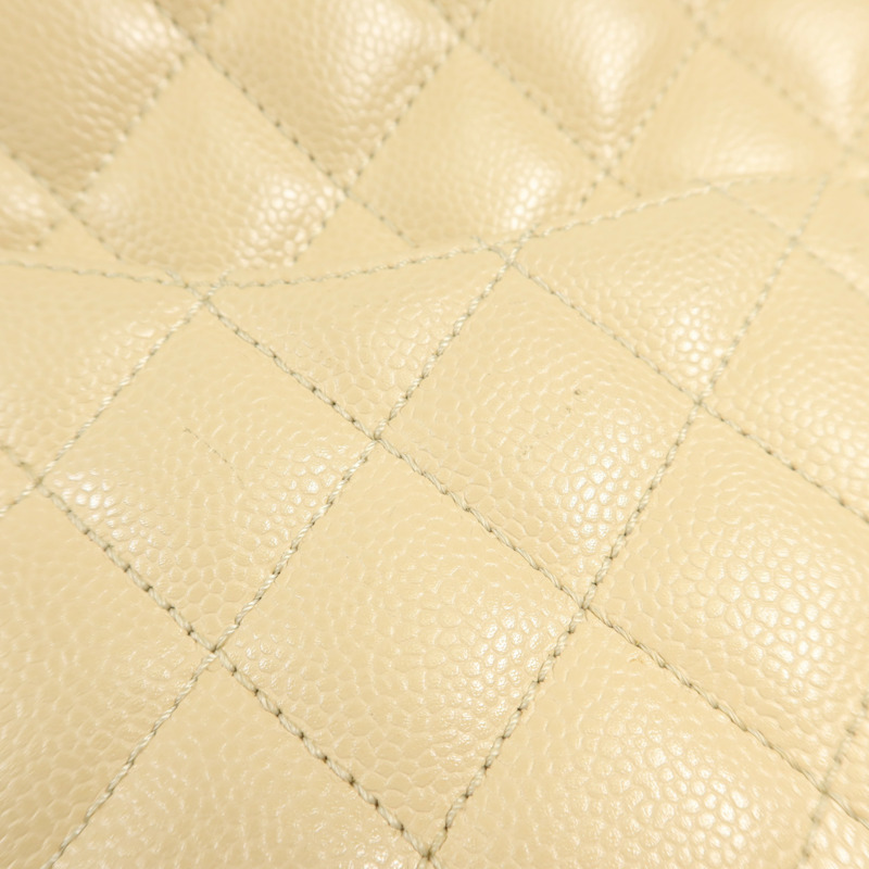 CHANEL 牛皮皮革PST Petite Shopping Tote Bag金扣肩背袋-16