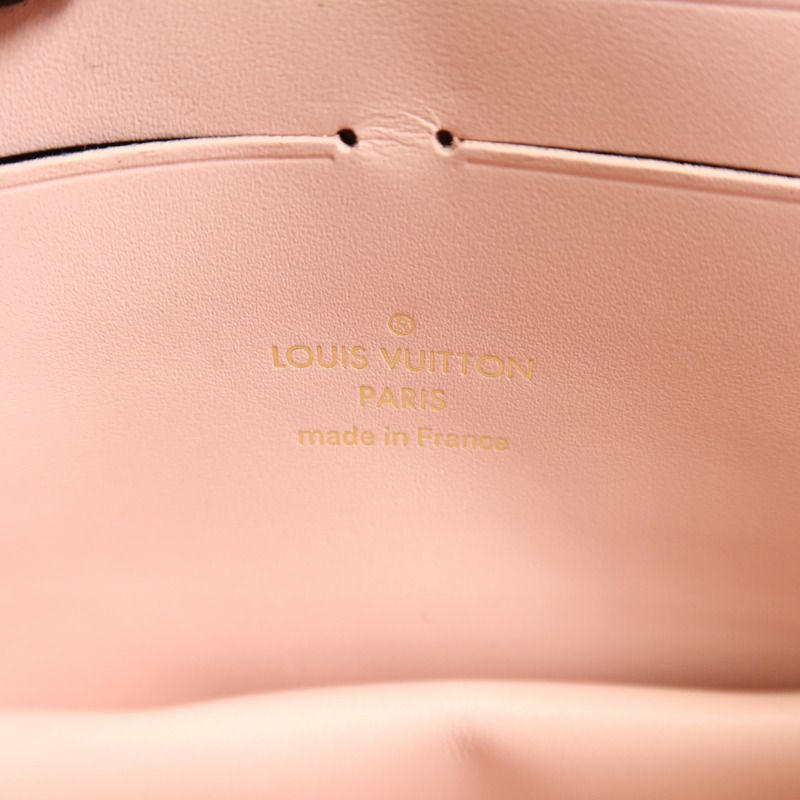 LOUIS VUITTON Monogram Flore Chain Wallet金扣鏈帶肩背袋-6