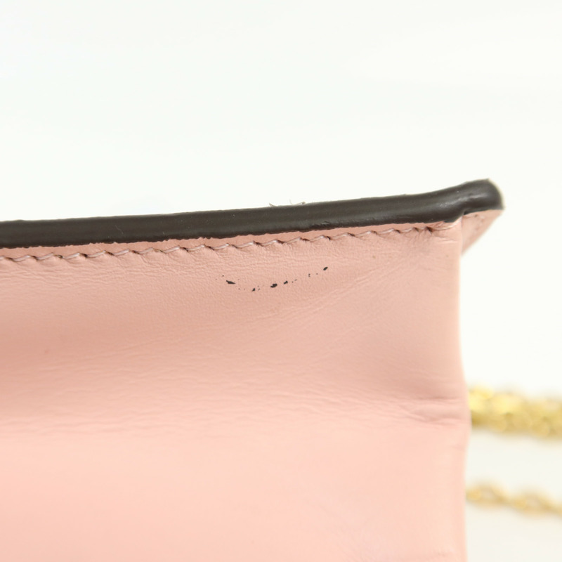 LOUIS VUITTON Monogram Flore Chain Wallet金扣鏈帶肩背袋-16