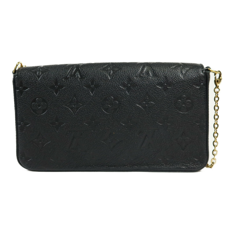 LOUIS VUITTON Monogram Empreinte Felicie Pochette 金扣鏈帶肩背袋-1