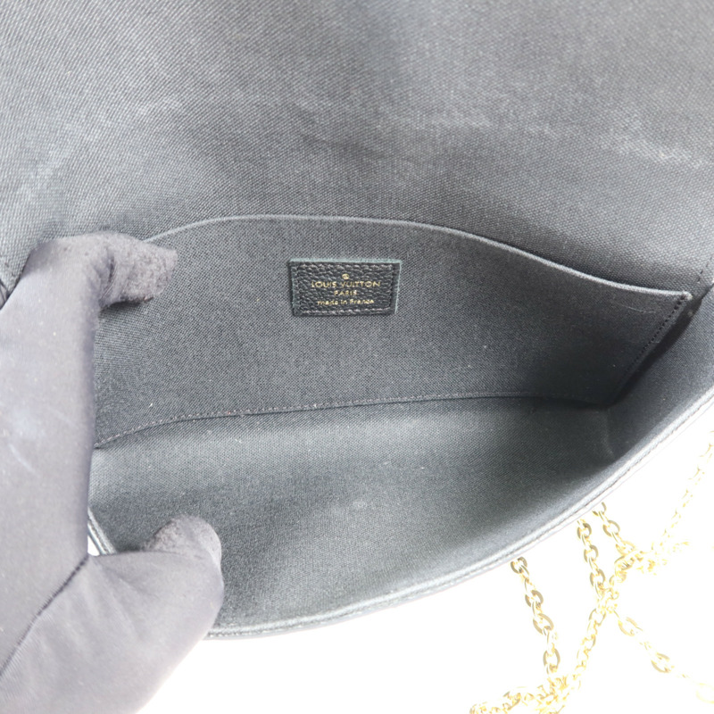 LOUIS VUITTON Monogram Empreinte Felicie Pochette 金扣鏈帶肩背袋-5