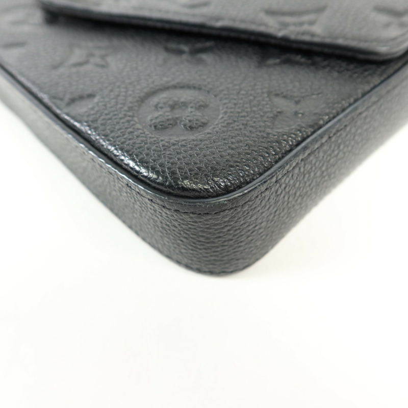 LOUIS VUITTON Monogram Empreinte Felicie Pochette 金扣鏈帶肩背袋-15
