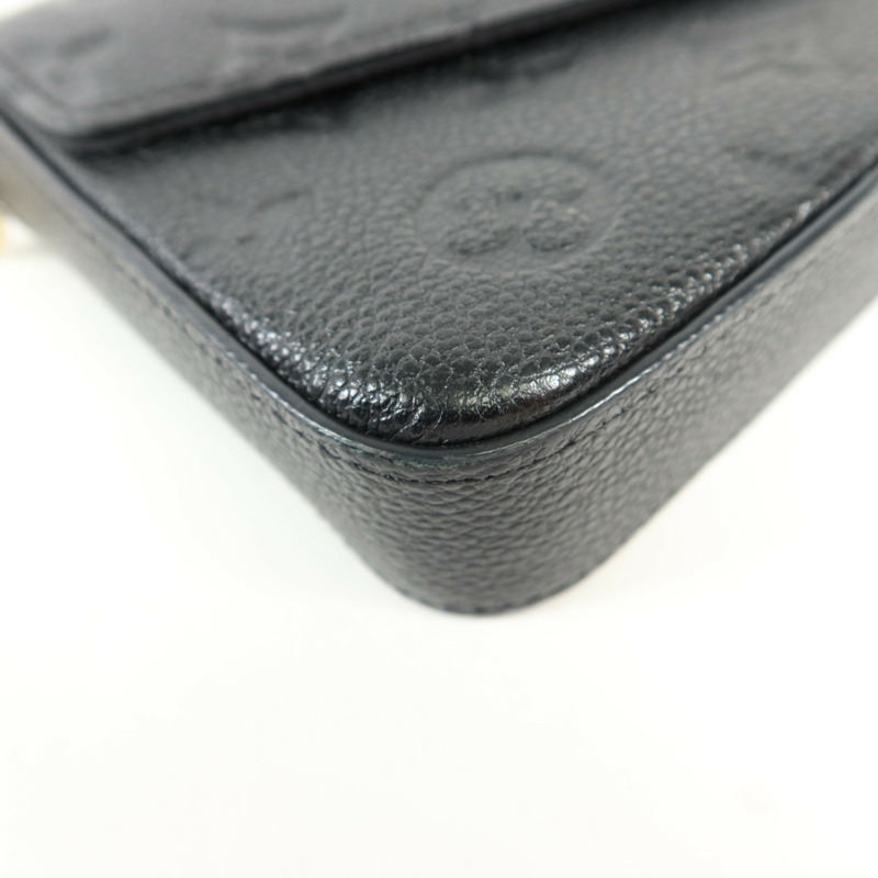 LOUIS VUITTON Monogram Empreinte Felicie Pochette 金扣鏈帶肩背袋-16