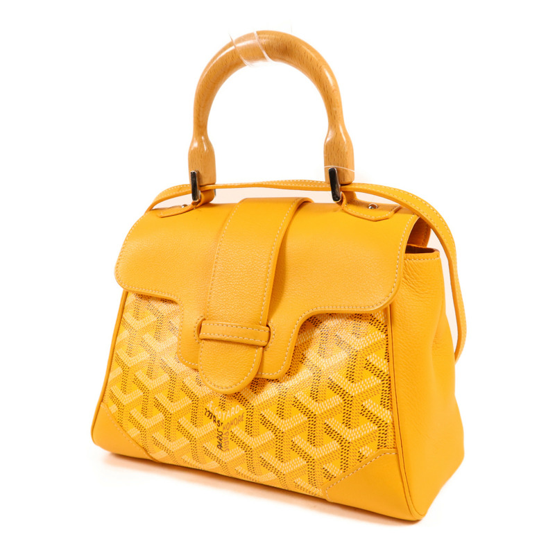 GOYARD 塗層帆布Saigon Souple Mini銀扣手挽肩背兩用袋-2