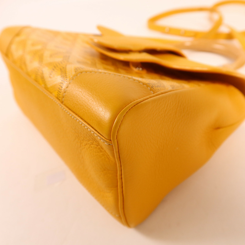 GOYARD 塗層帆布Saigon Souple Mini銀扣手挽肩背兩用袋-9