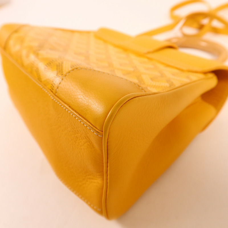 GOYARD 塗層帆布Saigon Souple Mini銀扣手挽肩背兩用袋-11