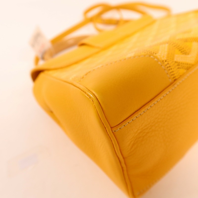 GOYARD 塗層帆布Saigon Souple Mini銀扣手挽肩背兩用袋-12