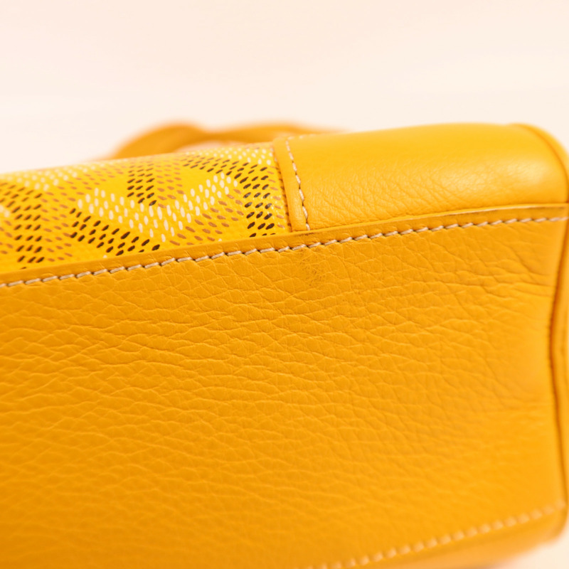 GOYARD 塗層帆布Saigon Souple Mini銀扣手挽肩背兩用袋-13