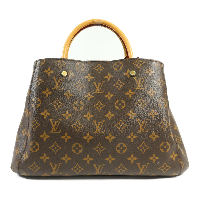 LOUIS VUITTON Monogram Montaigne MM金扣手挽肩背兩用袋-1