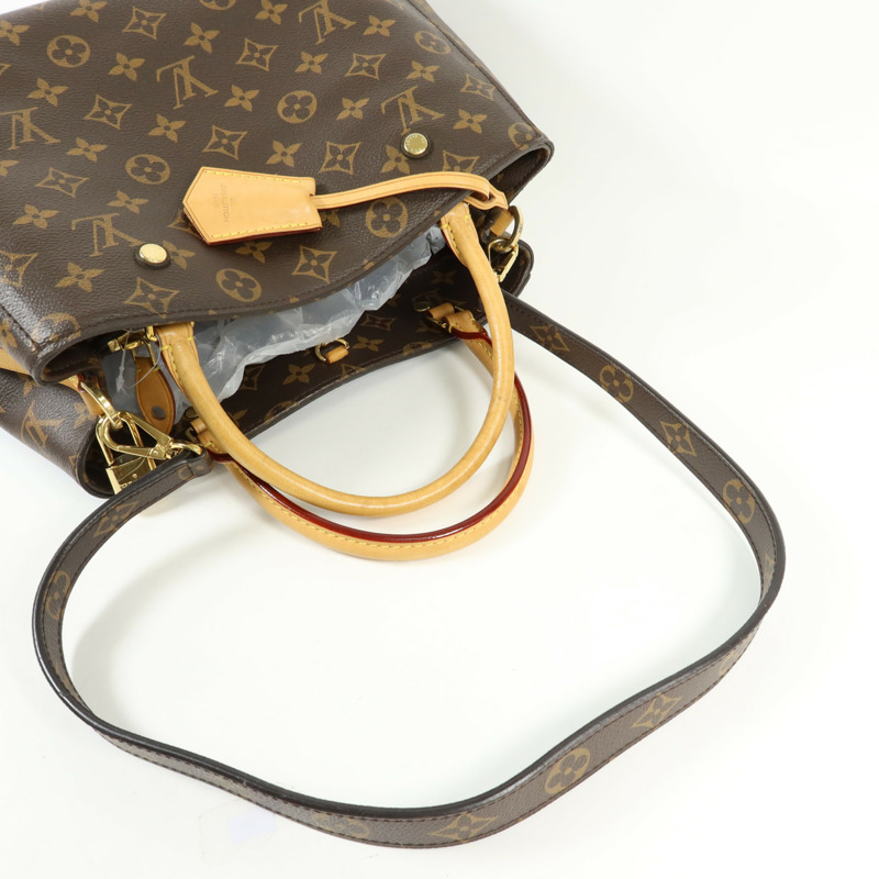 LOUIS VUITTON Monogram Montaigne MM金扣手挽肩背兩用袋-4