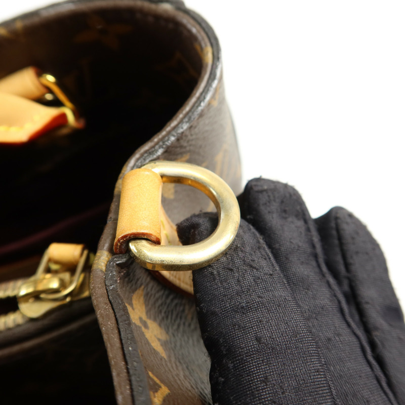LOUIS VUITTON Monogram Montaigne MM金扣手挽肩背兩用袋-11