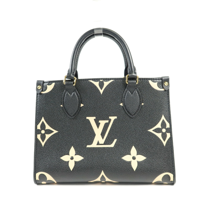 LOUIS VUITTON Monogram Empreinte On The Go PM金扣手挽肩背兩用袋-1